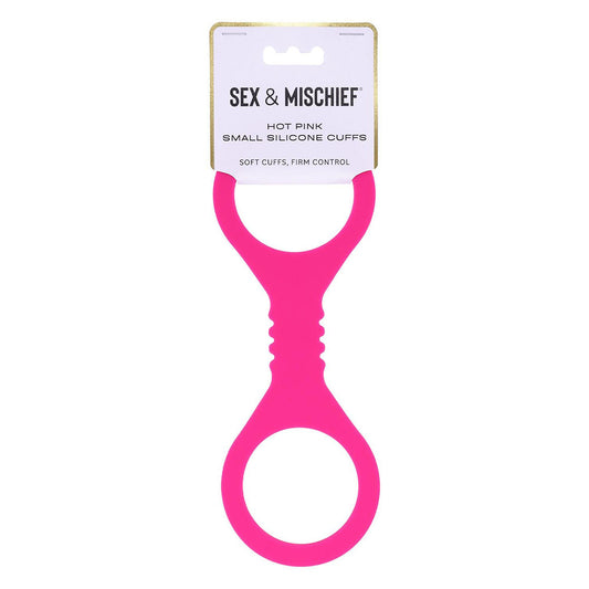 Small Hot Pink Silicone Cuffs