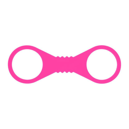 Large Hot Pink Silicone Cuffs