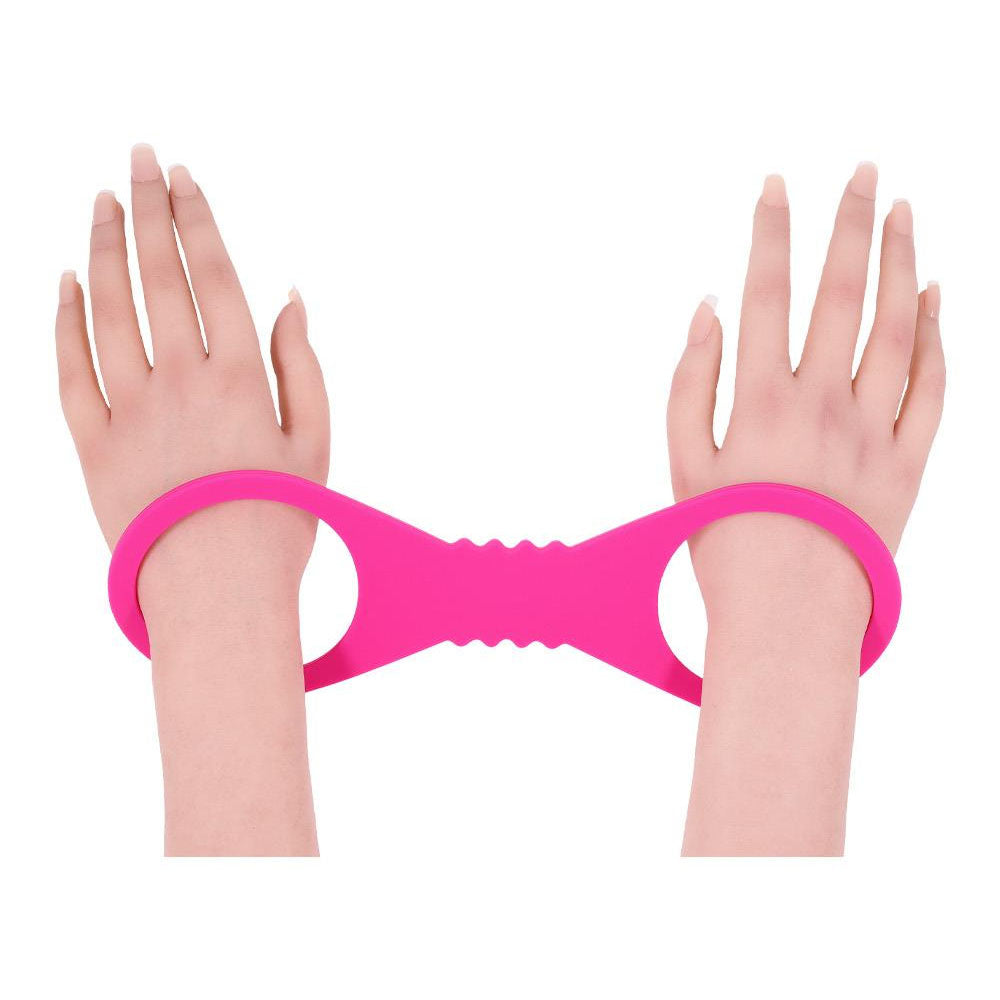 Large Hot Pink Silicone Cuffs