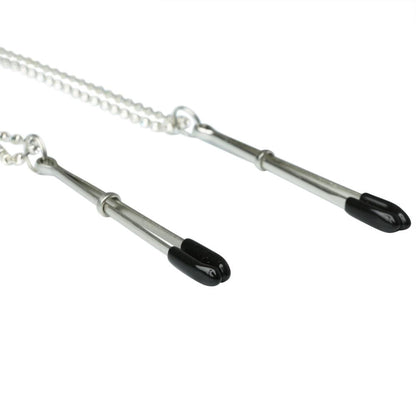 Midnight Bling Nipple Clips - Crystal Nipple Jewelry, Adjustable Clip-On