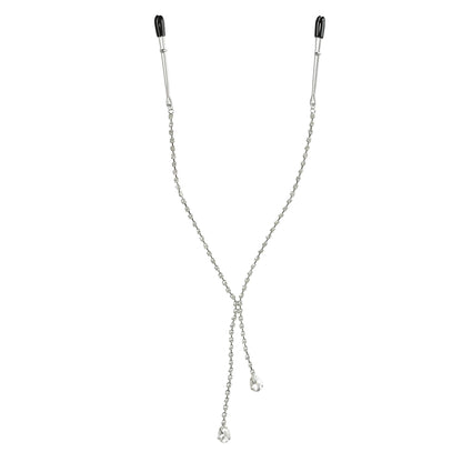 Midnight Teardrop Nipple Clips - Teardrop-Shaped Nipple Clips for BDSM and Sensual Play
