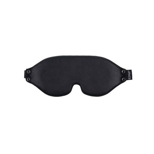Edge Lights Out Blindfold – Faux Leather Sensory Mask with Adjustable Strap