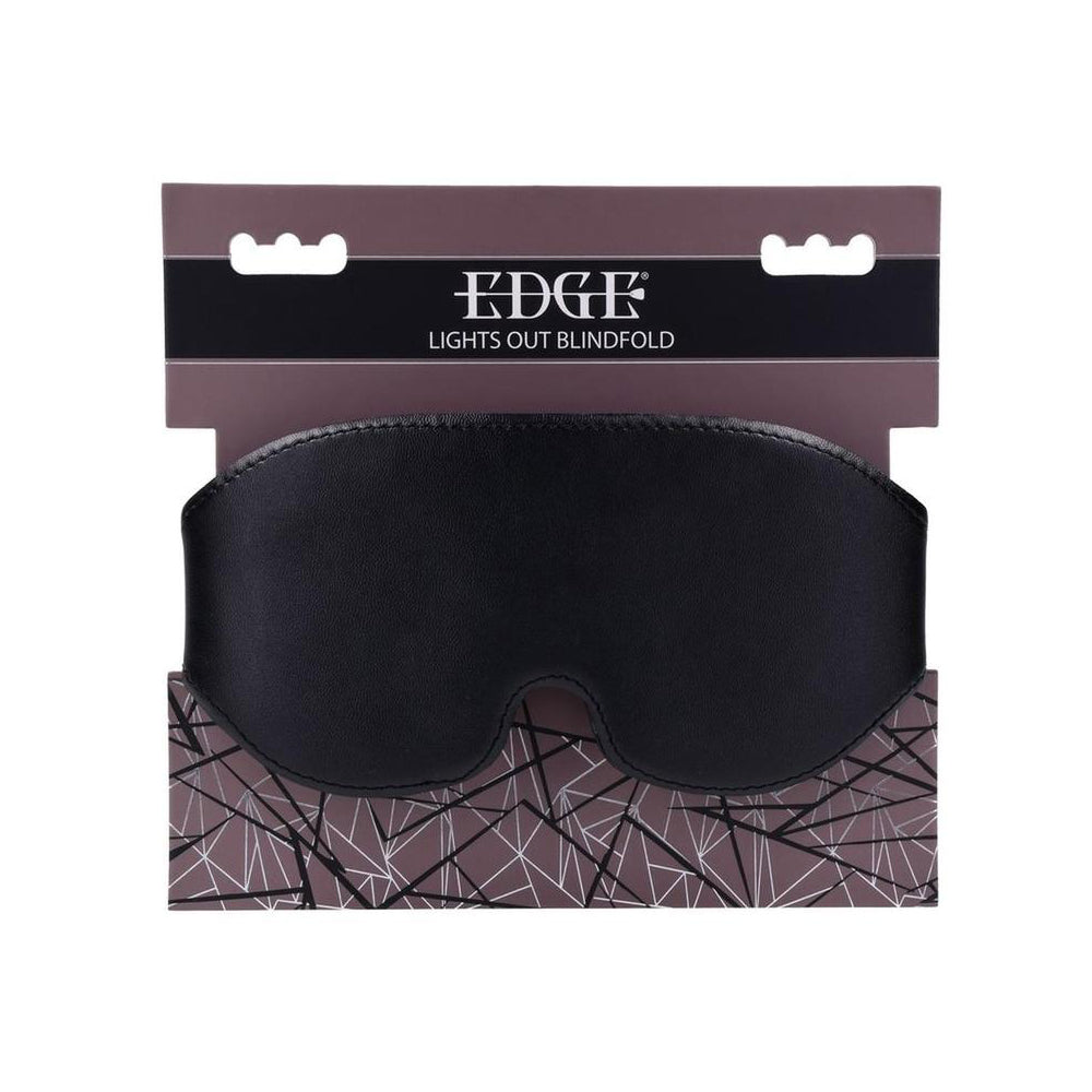 Edge Lights Out Blindfold – Faux Leather Sensory Mask with Adjustable Strap