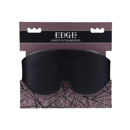 Edge Lights Out Blindfold – Faux Leather Sensory Mask with Adjustable Strap