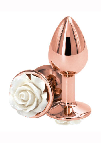 Rear Assets Rose Aluminum Anal Plug - Small