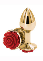 Rear Assets Rose Aluminum Anal Plug - Small