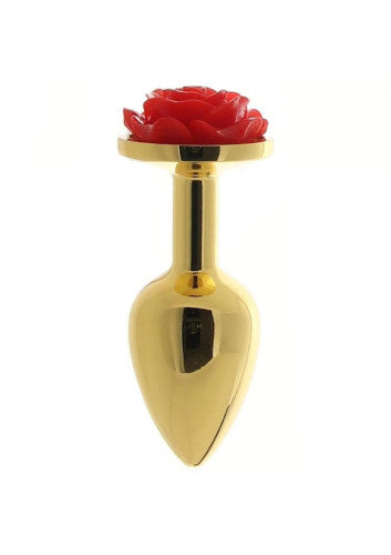 Rear Assets Rose Aluminum Anal Plug - Small