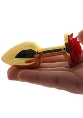Rear Assets Rose Aluminum Anal Plug - Small