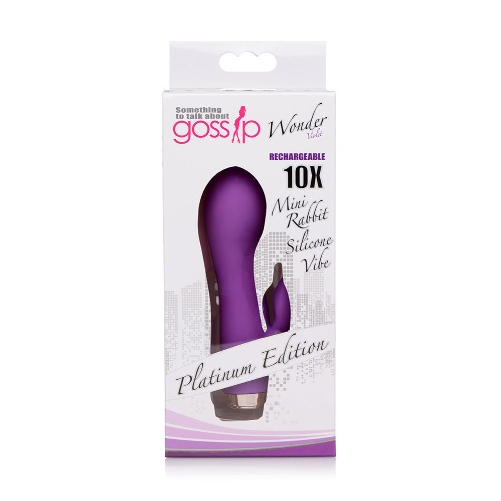 Gossip Wonder 10X Rechargeable Mini Rabbit Violet