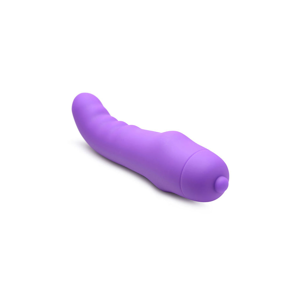 Lil Wavy 7X Silicone Rechargeable Mini G Spot Vibe Violet