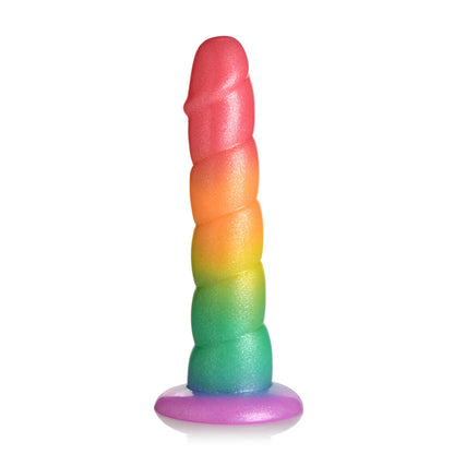 Simply Sweet 6.5" Swirl Rainbow Dildo