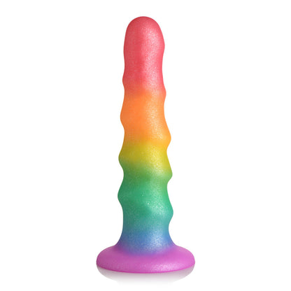 Simply Sweet 6.5" Zigzag Rainbow Dildo
