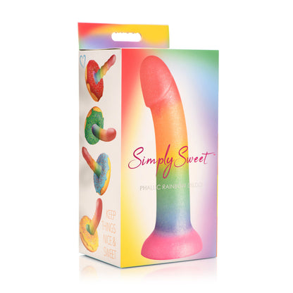 Simply Sweet 6.5" Phallic Rainbow Dildo