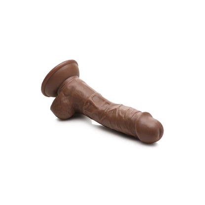 Jock Weightlifting Wesley 7" Dildo With Balls Dark