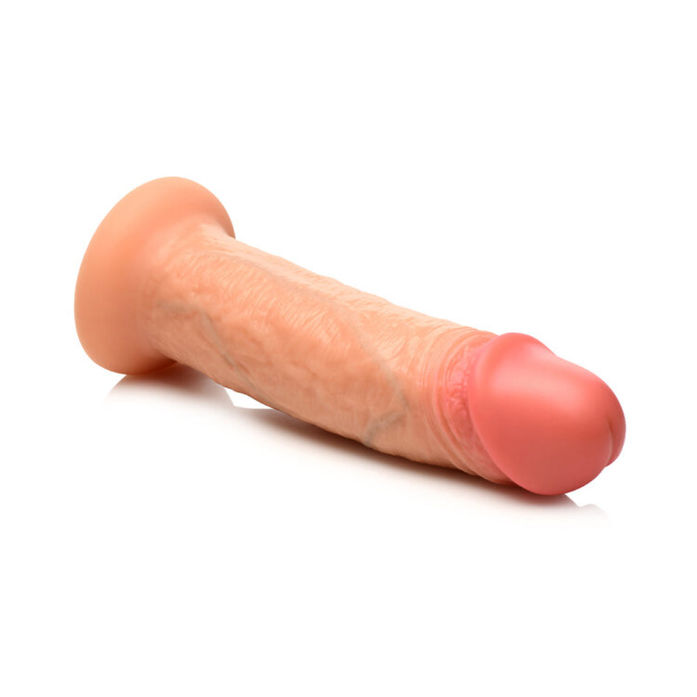 Jock 8" Realistic Skin Silicone Dildo Light