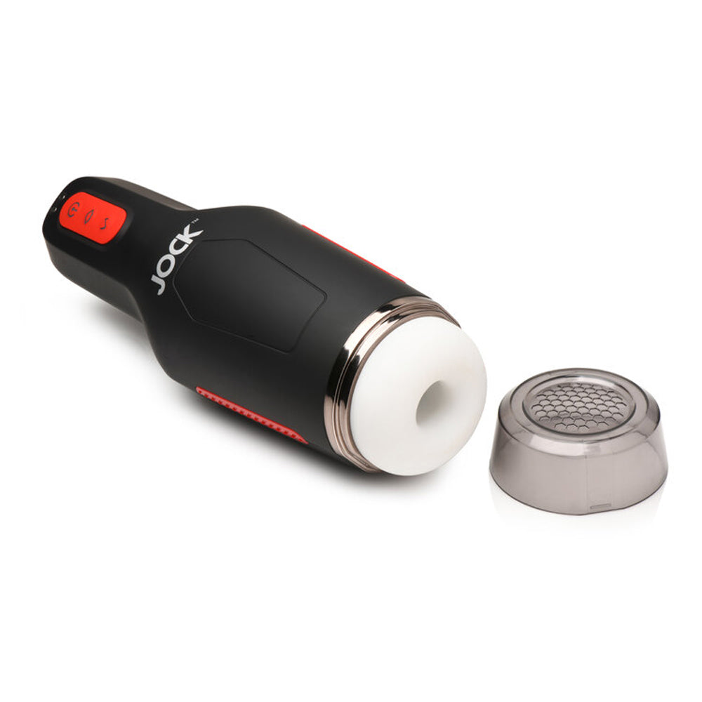 Jock 15X Sucking and Vibrating Masturbator – White