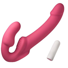 Simply Sweet Candy Crush Pink Vibrating Strapless Strap-On