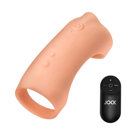 Jock Vibrating Silicone Penis Sleeve Medium