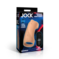 Jock Vibrating Silicone Penis Sleeve Medium