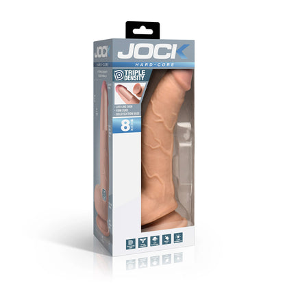 Jock Hard-Core 8" Triple Density Dildo With Balls