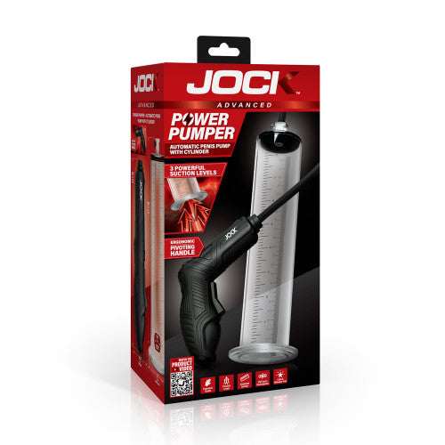 Jock Power Pumper Automatic Penis Pump with Cylinder – Enhanced Male Performance Device