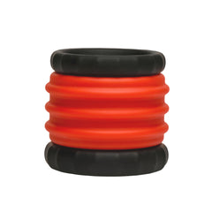 Jock Enhancers 2-In-1 Silicone Cock Ring Red