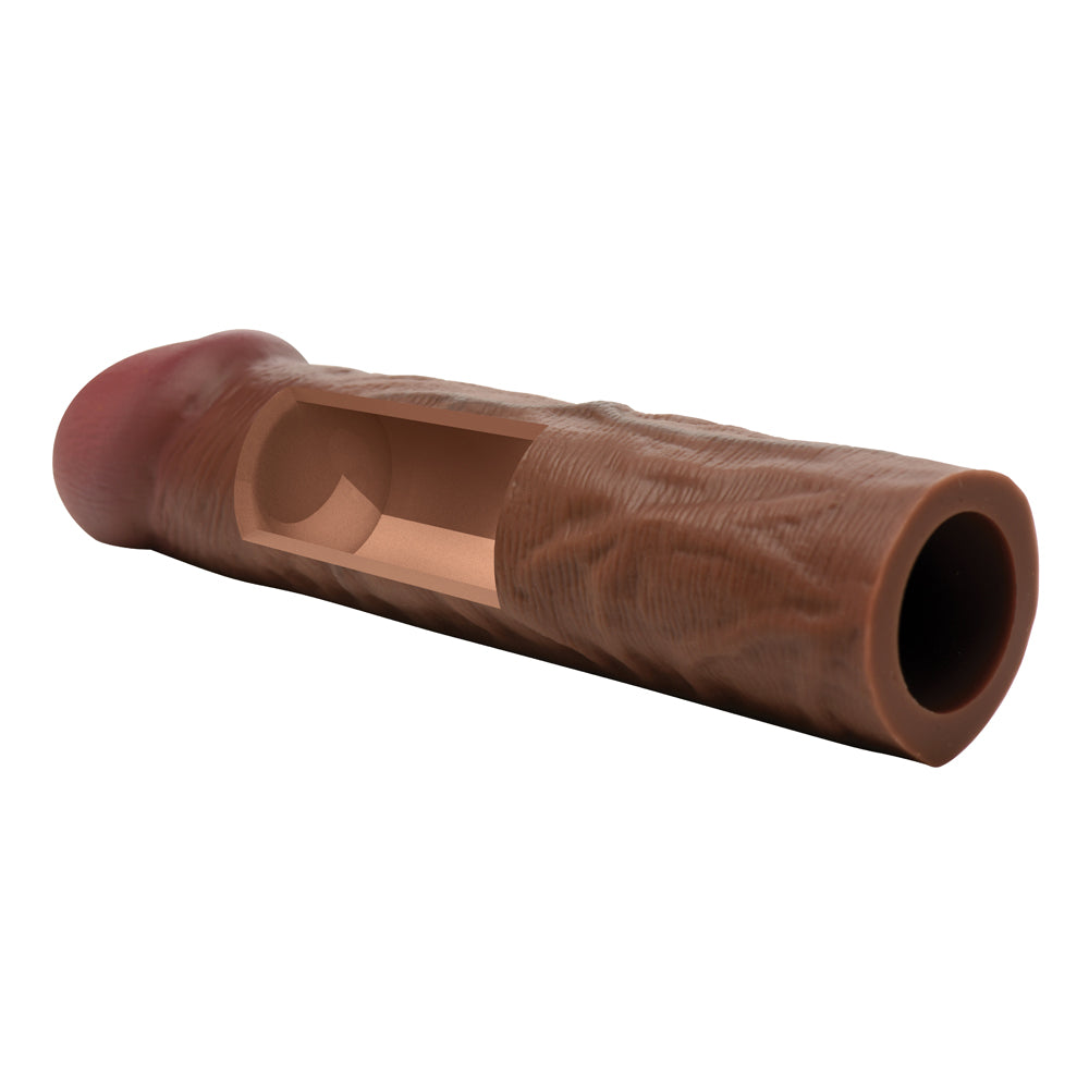Jock Enhancers 1.5" Silicone Penis Extension Sleeve Dark