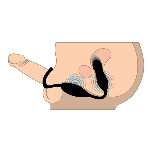 Jock Hyper Thrusting & Vibrating Anal Plug with C-Ring – Powerful Male Stimulation Toy