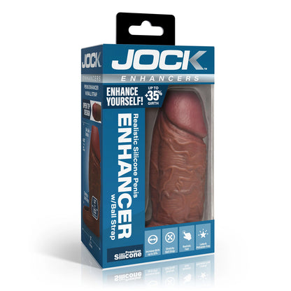 Jock Enhancers Silicone Penis Extension Sleeve Dark