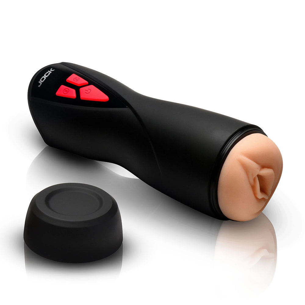 Jock Sucking & Vibrating Pussy Masturbator