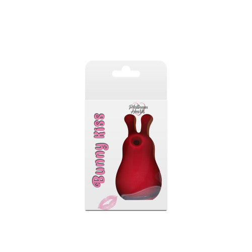 Platinum Hearts Bunny Kiss - Dual Action Silicone Vibrator with Clitoral Stimulator for Intense Pleasure