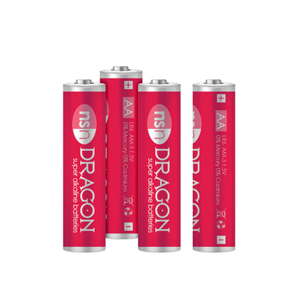 Dragon AA Alkaline Batteries - 4-Pack