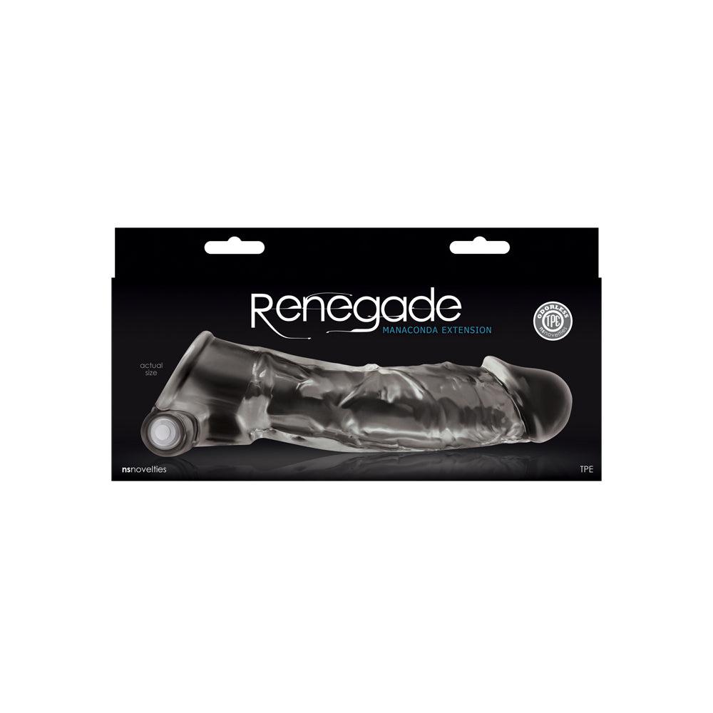 Renegade Manaconda Clear - Clear Male Masturbation Sleeve