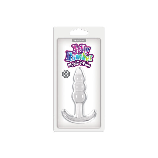 Jelly Rancher T-Plug Ripple Clear Anal Plug