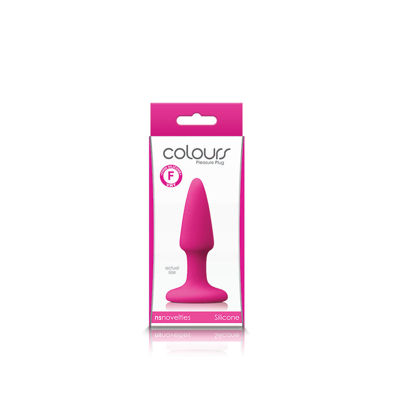 Colours Pleasures Pink Mini Butt Plug - Small Anal Plug for Beginners