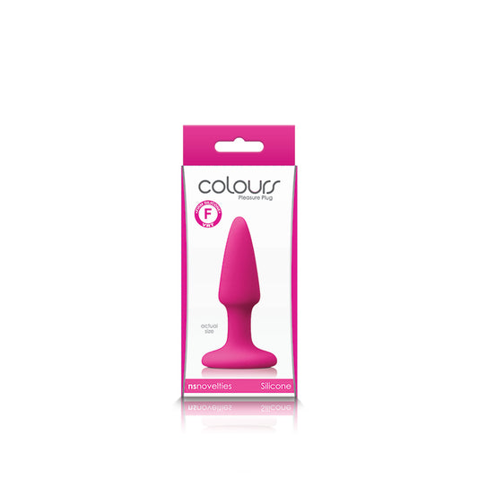 Colours Pleasures Pink Mini Butt Plug - Small Anal Plug for Beginners