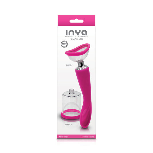 Inya Pump and Vibe Pink – 2-in-1 Vibrator and Pump Sex Toy