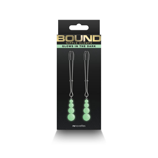 Bound Nipple Clamps G2 Gunmetal – Adjustable BDSM Nipple Clamp Set