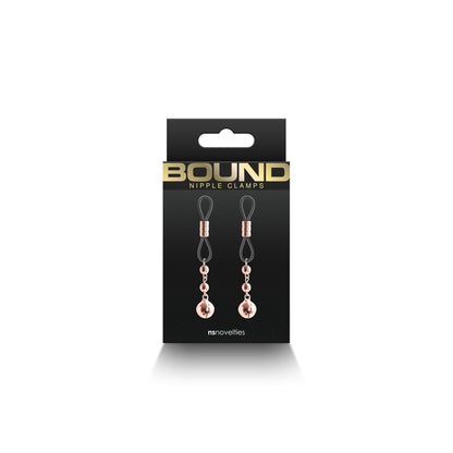 Bound Nipple Clamps D1 Rose Gold – Adjustable BDSM Accessories