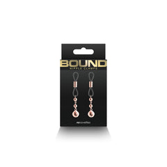 Bound Nipple Clamps D1 Rose Gold – Adjustable BDSM Accessories