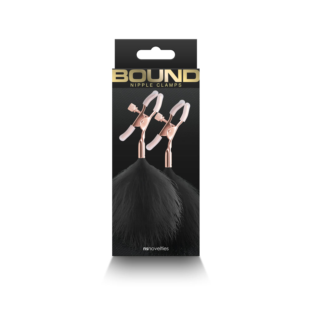Bound Nipple Clamps F1 Black - Adjustable BDSM Nipple Clips