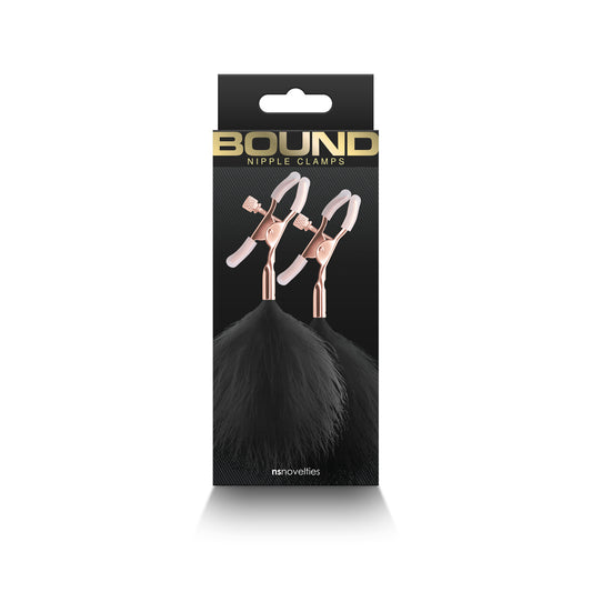 Bound Nipple Clamps F1 Black - Adjustable BDSM Nipple Clips