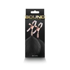 Bound Nipple Clamps F1 Black - Adjustable BDSM Nipple Clips