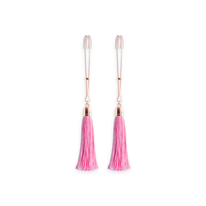 Bound Nipple Clamps T1 Pink – Pink BDSM Nipple Clamp Set, Model T1