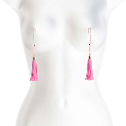 Bound Nipple Clamps T1 Pink – Pink BDSM Nipple Clamp Set, Model T1