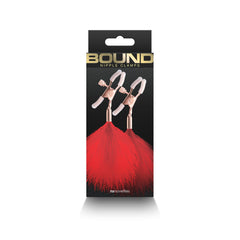 Red Bound Nipple Clamps F1 – BDSM Bondage Toy
