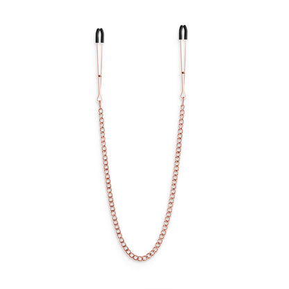 Rose Gold DC3 Bound Nipple Clamps - BDSM Fetish Toy