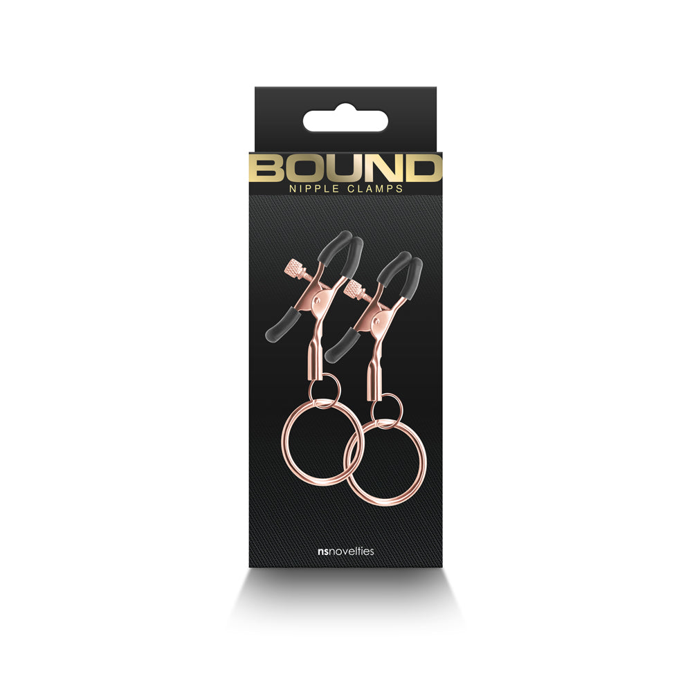 Bound Nipple Clamps C2 Rose Gold – Adjustable BDSM Gear