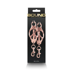Nipple Clamps Bound C3 – Rose Gold Adjustable BDSM Nipple Clips