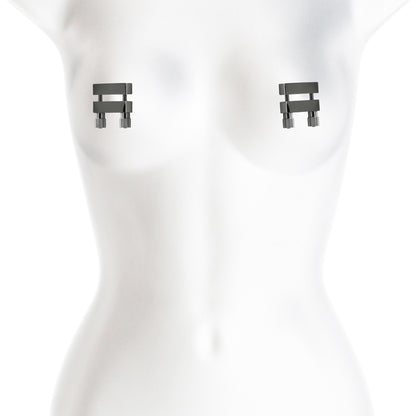Bound Nipple Clamps V1 Gunmetal – BDSM Metal Nipple Clamp